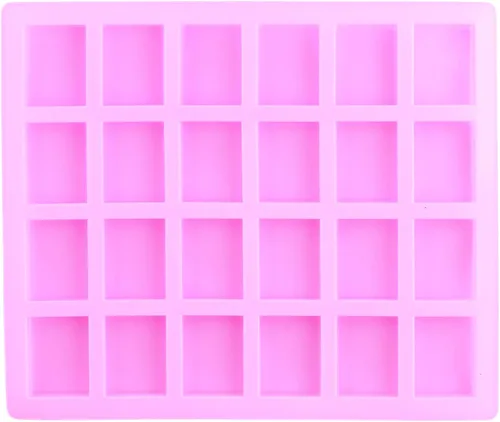 Vista 8 de Moldes del caramelo del silicón del rectángulo de 24 cavidades para las barras energéticas del caramelo del caramelo