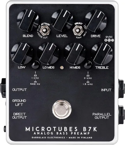 Vista 5 de Darkglass Microtubos B3K V2 Bass Overdrive Pedal w/5 Controles