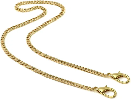 Vista 21 de Yichain Mini Linda Correa de Cadena de Bolso de Mano Correa de Repuesto para Bolso de Mano con Hombro Accesorios de Encanto (Oro Antiguo, 33 cm)