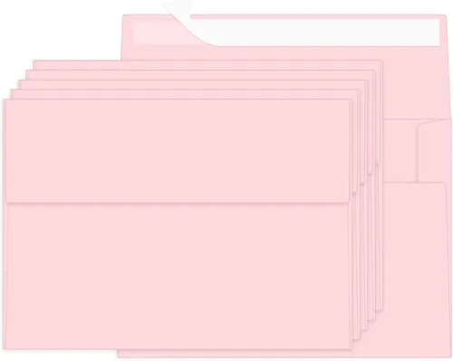 Vista 24 de 100 Paquetes Sobres Negros de 4 x 6 pulgadas para Tarjeta de Invitación, Sobres Pequeños A6 Autoadhesivos para Bodas, Fiestas de Cumpleaños, Baby