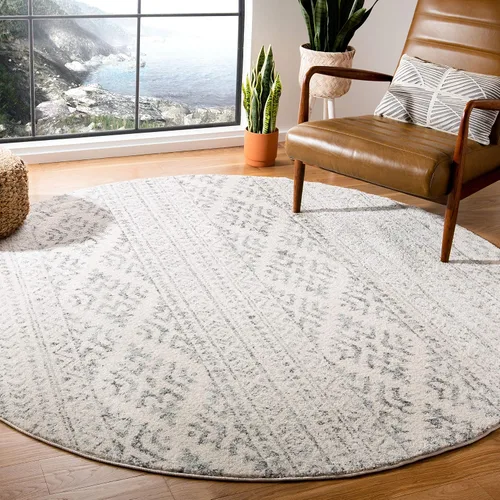 Vista 47 de SAFAVIEH Tapete decorativo de la colección Tulum de 2 x 3 pies, color negro y marfil, diseño tribal bohemio marroquí, no desprende pelo y es