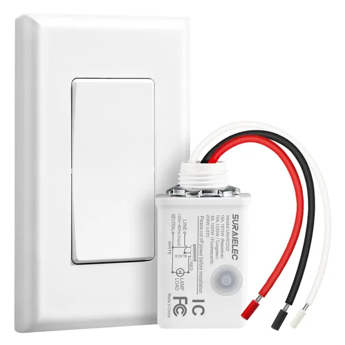 Vista 9 de SURAIELEC Kit de interruptor de luz inalámbrico y receptor, negro, control