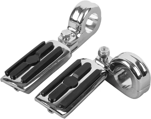Vista 25 de Green-L Estriberas universales para motocicleta de 1 1/4 pulgadas con abrazadera P para Harley Sportster Softail Dyna Touring Road King Street Glide