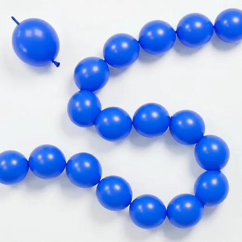 Vista 32 de Globos de Enlace Azul Claro, 60 Piezas de 6 Pulgadas Globos Pequeños de Enlace Rápido Azul Bebé para Hacer Pared de Globos, Arco de Corazón, Globos