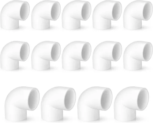Vista 13 de Tapa de extremo de PVC de 1 pulgada, paquete de 10 conectores de codo de tubería, accesorios de tubería de PVC SCH40 de grado para muebles
