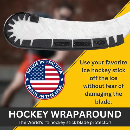 Vista 2 de Wraparound Hockey Stick Blade Wrap Around Protector & Dry Stick 4 Pack Bundle for Hockey Equipment Storage