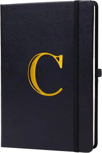 Vista 9 de Cuaderno de negocios para hombres y mujeres, cuaderno A5 con A-Z, cuaderno de papel de escritura de doble cara con divisores, diario de viaje