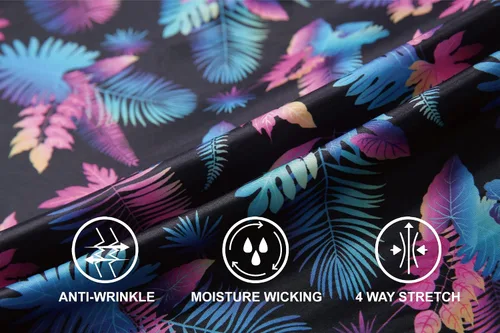 Vista 5 de Esabel.C Camisas de golf para hombre de manga corta, con estampado, que absorbe la humedad