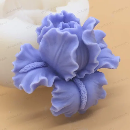 Vista 3 de Moldes de jabón de silicona para hacer jabón, moldes para manualidades, moldes de resina, flores 3D (14167)