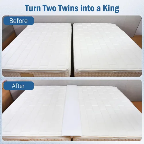 Vista 3 de Vekkia Relleno de huecos para cama Split King para cama ajustable, kit convertidor de cama individual a King, puente de cama individual a King