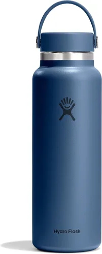 Vista 19 de Hydro Flask Botella de agua – Acero inoxidable aislado – Tapa flexible de boca ancha, antiderrames, a prueba de fugas y recargable en agave de 20