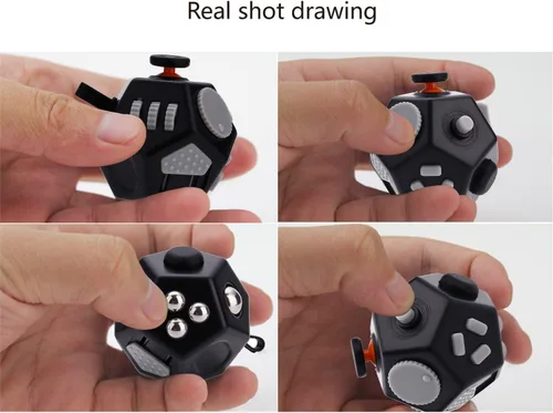 Vista 2 de Mini cubo de dedos, juguetes sensoriales para aliviar el estrés y la ansiedad y la depresión anti para niños y adultos con TDA, TDAH, TOC, autismo