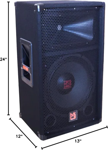 Vista 6 de MR DJ PSS-1200 - Altavoz de audio de 2 vías para DJ/PA PRO (12 pulgadas, 1200 W)