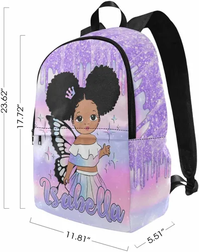 Vista 225 de Texto personalizado Elefante desgaste gafas mochila mochila mochila casual Daypack bolsa para mamá niñas, color86-4, Mochilas Daypack