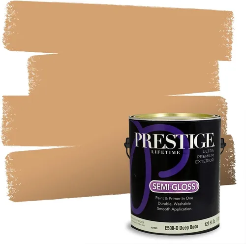 Vista 199 de PRESTIGE Pintura exterior e imprimación en uno, bronceado Aberdeen, plano, 1 galón