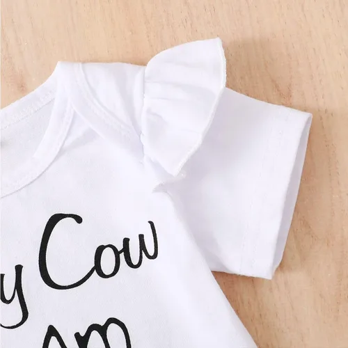 Vista 6 de Slanavel Traje de primer cumpleaños para niña, ropa de primer cumpleaños para niña, disfraz de vaca sagrada, disfraz de niña de cumpleaños