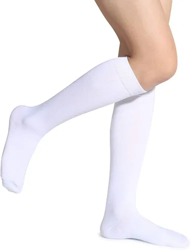 Vista 3 de Leotruny 3 pares de calcetines de algodón opacos hasta la rodilla para mujer