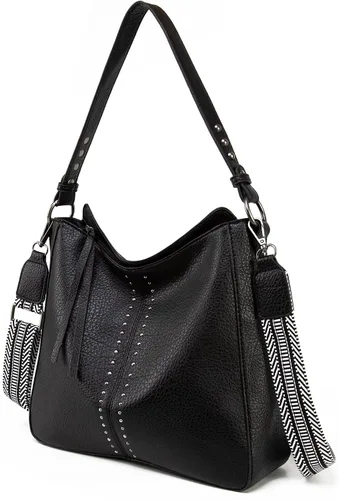 Vista 2 de Montana West Hobo Bags para mujer con asa superior, bolso de hombro