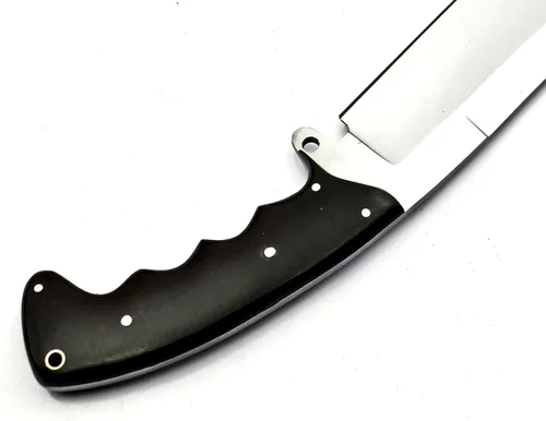 Vista 3 de Nooraki Cuchillo de machete hecho a mano de 18 pulgadas Cuchillo de caza de espiga completa fabricado con acero inoxidable cromado vanadio