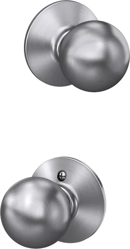 Vista 14 de SCHLAGE F10ORB609 Pomo de paso de órbita, latón antiguo