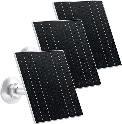 Vista 10 de Zivif Panel solar para cámara de seguridad al aire libre, cargador solar USB C de 10 W compatible con cámara recargable de 5 V, montaje ajustable