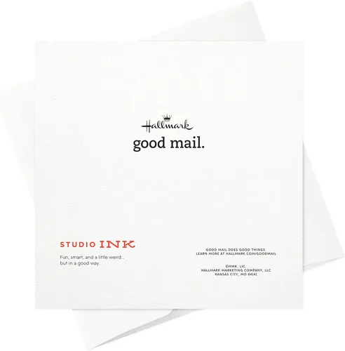 Vista 7 de Hallmark Good Mail - Paquete de 2 tarjetas de cumpleaños para mujer (vino y confeti)