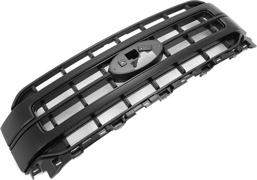 Vista 4 de KUAFU Parrilla para parachoques delantero compatible con Ford F150 2021-2023 Sport Lariat, reemplazo para ML348200GE, pintada en negro