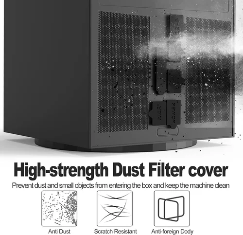 Vista 4 de GAMSURFING Filtro de polvo para consola Xbox Series X - 8 tapones antipolvo de silicona y 4 mallas de PVC, cubierta de ventilación antipolvo, funda