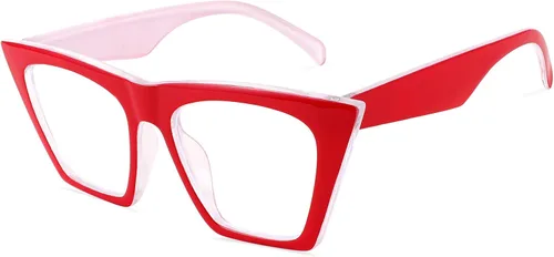 Vista 9 de FEISEDY Gafas cuadradas de lectura de ojo de gato con bloqueo de luz azul para mujer, lector de ojo de gato, antirreflejo, fatiga ocular digital