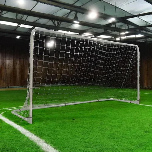 Vista 2 de Portería de fútbol plegable (12 x 6 pies, 10 x 6 pies, 7 x 5 pies), portátil, peso ligero, marco de acero, fácil de llevar, perfecta
