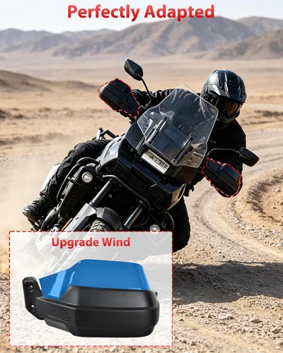 Vista 4 de Protector de manos para Pan America 1250, protector de mano para Harley Pan America 1250/1250 Special 2021-2024 (2 unidades) Smoked Hand Guards