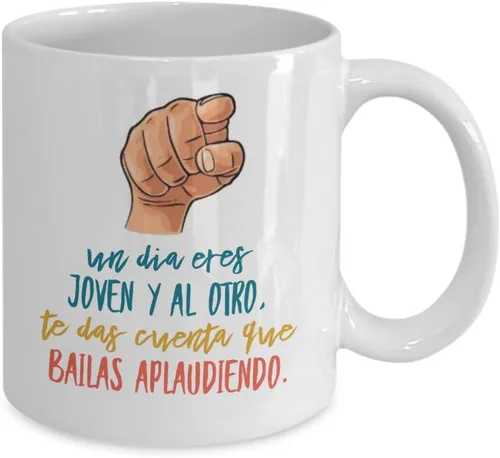 Vista 2 de Regalo para padrino Taza de café para madrina Perfecto regalo para graduados, profesionales y estudiantes Vaso con afirmaciones positivas