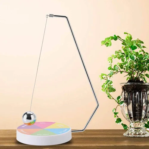 Vista 4 de Decision Maker Pendulum - Juguete de escritorio dinámico para decoración de regalo, bola magnética, juego de péndulo oscilante (2)