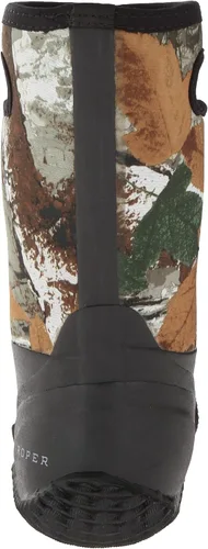 Vista 3 de ROPER Niños Niños Barnyard Negro 10 Pulgadas De Neopreno Granero Pull En Botas Casual Mid Calf - Negro