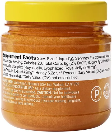 Vista 2 de BEEKEEPER'S NATURALS B.Powered - Alimenta tu cuerpo y mente, ayuda con el apoyo inmunológico, claridad mental, energía mejorada y rendimiento