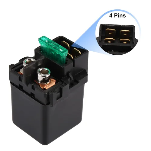 Vista 3 de Motoforti Reemplazo de relé solenoide de arranque para motocicleta moto negro