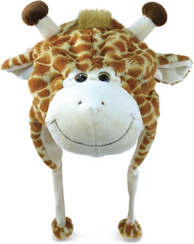 Vista 18 de Puzzled - Sombrero de mapache marrón de peluche - Sombrero súper suave y cálido con orejeras, gorro de invierno acogedor de forro polar para niños