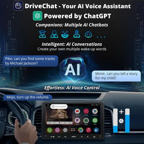 Vista 6 de ATOTO A6 PF Estéreo Android para automóvil, radio doble DIN, CarPlay inalámbrico y Android Auto inalámbrico, Mirror Link, seguimiento