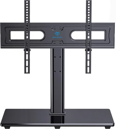 Vista 10 de PERLESMITH - Patas giratorias universales para televisores de 32 a 65 pulgadas de hasta 88 libras, base de soporte de mesa ajustable en altura