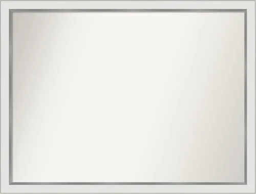 Vista 82 de Amanti Art Espejo personalizado, espejo de baño estrecho Alexandria White Wash, espejo de pared o espejo de tocador de baño sobre el fregadero