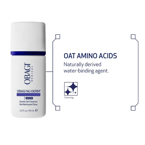 Vista 4 de Obagi Nu-Derm - Limpiador facial suave para piel normal a seca, limpiador facial diario que elimina suavemente la suciedad, el aceite, el maquillaje