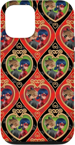 Vista 27 de Funda roja y verde para iPhone SE (2020) / 7 / 8 Miraculous Ladybug and Cat Noir The Movie