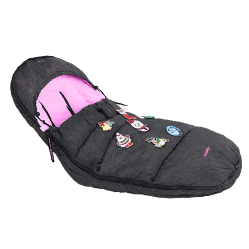 Vista 13 de Bolsa impermeable para cochecito de invierno para niños, ancho ajustable, antisuciedad, área de pies abierta, con capucha, todas las características