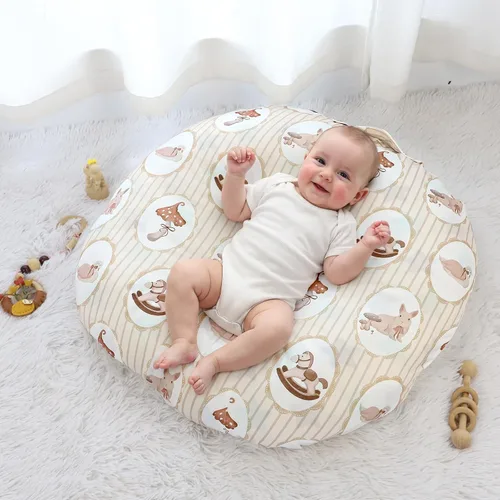 Vista 6 de DILIMI Funda para tumbona para recién nacido, ultra suave y cómoda, funda extraíble para almohada de tumbona infantil, granja (almohada no incluida)