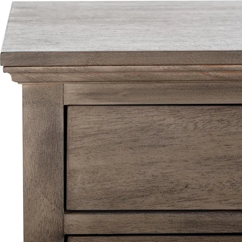 Vista 8 de SAFAVIEH Couture Home Collection Lisabet - Mesita de noche de madera con 3 cajones (totalmente montada)