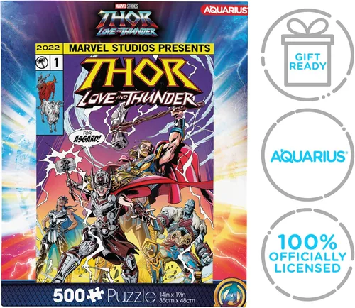 Vista 7 de Aquarius Marvel Thor - Rompecabezas de 500 piezas, sin deslumbramiento, ajuste de precisión, mercancía y coleccionables con licencia