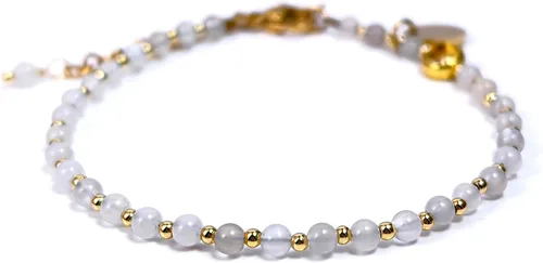 Vista 20 de Morchic 3mm Natural Gemstone Beaded Bracelet for Women, Dainty Tiny Charm Jewelry, Adjustable 7.1-8.6" Ideal Birthday Holiday Gift