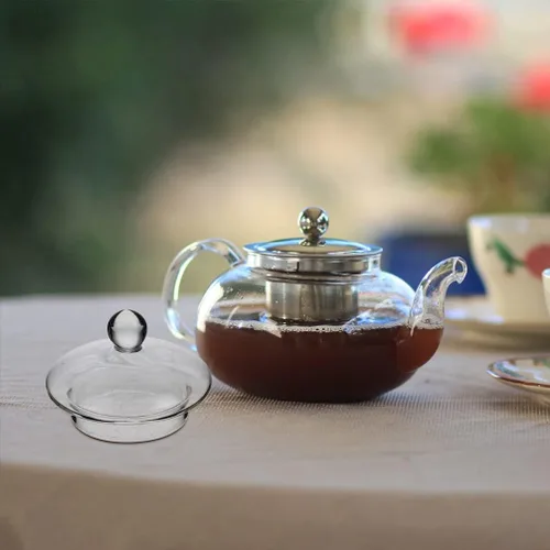 Vista 9 de UPKOCH Tea Steeper Tea Steeper - Juego de 4 tapas de vidrio para tetera, tapas de filtro de té, tapas para Steepers de té, piezas de repuesto