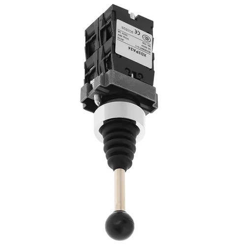 Vista 9 de Interruptor de control de palanca de mando de retorno de resorte 4 posiciones 10A 600V para panel de control industrial (metal plástico negro)