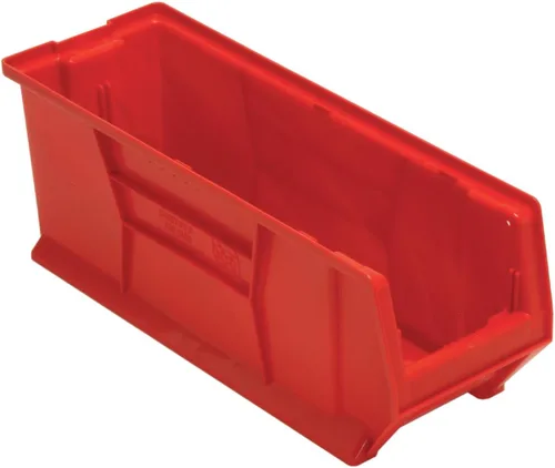 Vista 3 de Quantum QUS951 - Contenedor de plástico apilable para almacenamiento, 24 x 8 x 9 pulgadas, color azul, caja de 6